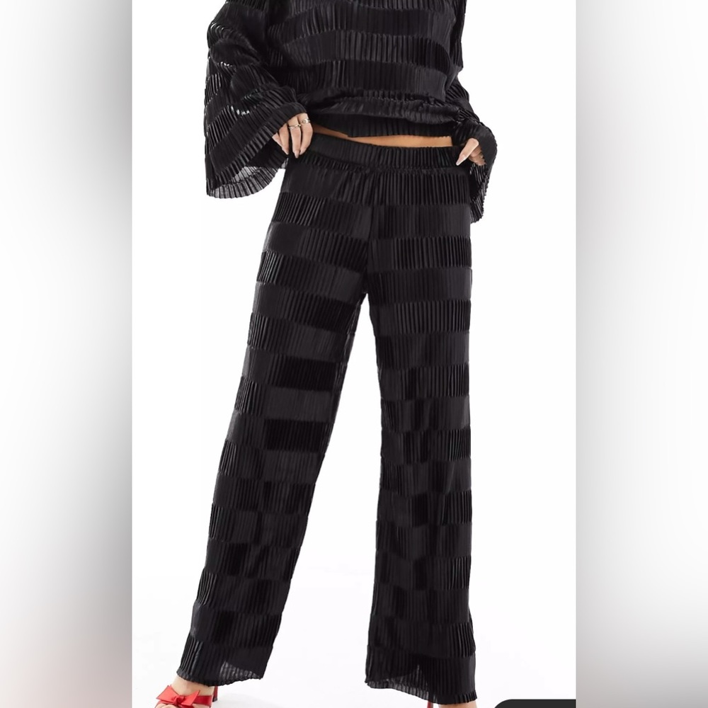 Y.A.S Piana Pleated Check Pants